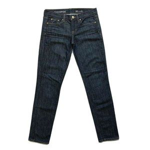 J Crew Toothpick Ankle Jeans Womens 26 (29x28) Skinny Stretch USA Dark Denim NEW